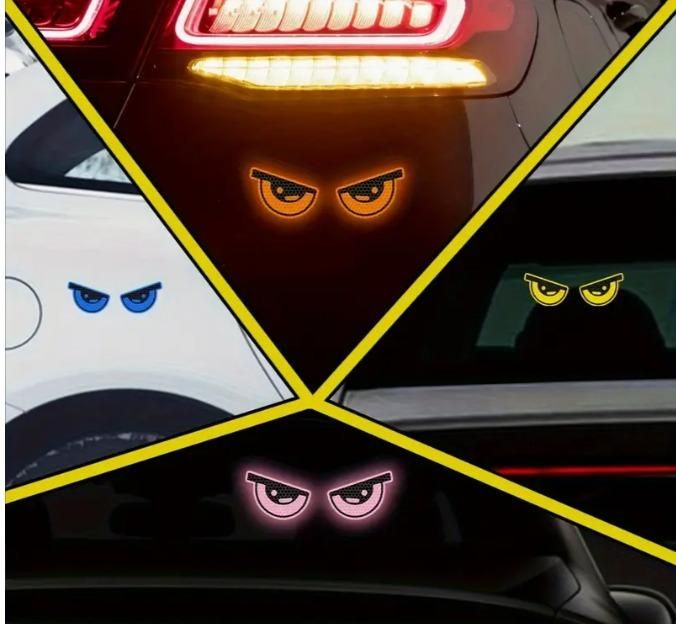 Fierce Reflective Monster Eye Stickers