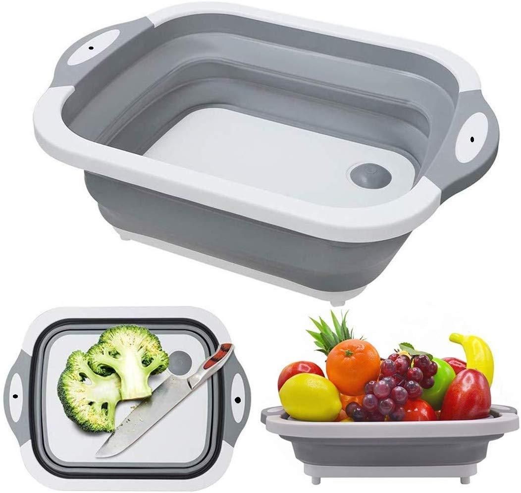 SmartFold- Cutting Board with Built-in Basket
